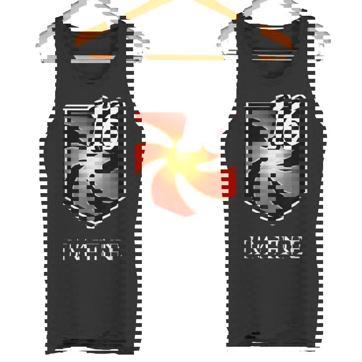 I'm Fine 脆弱性スタックス ファンタジー Mmorpg タンクトップ