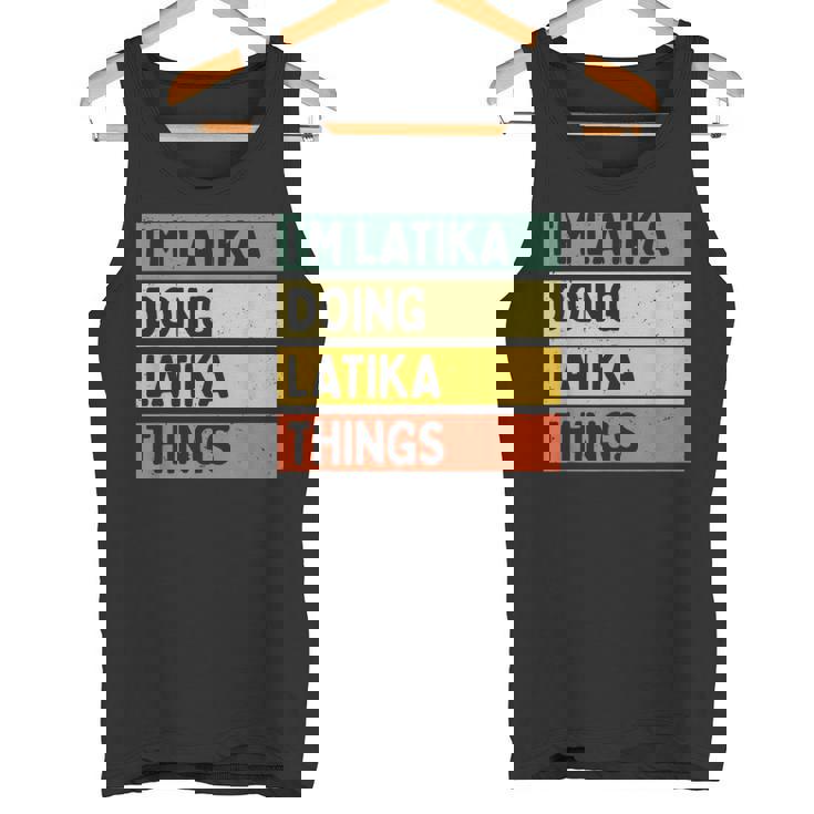 I'm Latika Doing Latika Things 面白い名言 タンクトップ