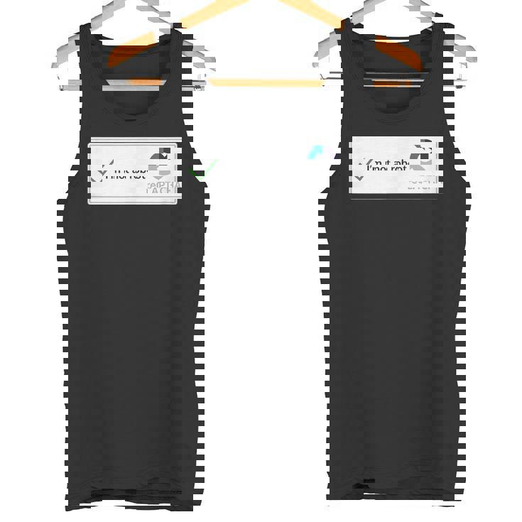 I'm Not A Robot Web Internet Quiz Question タンクトップ