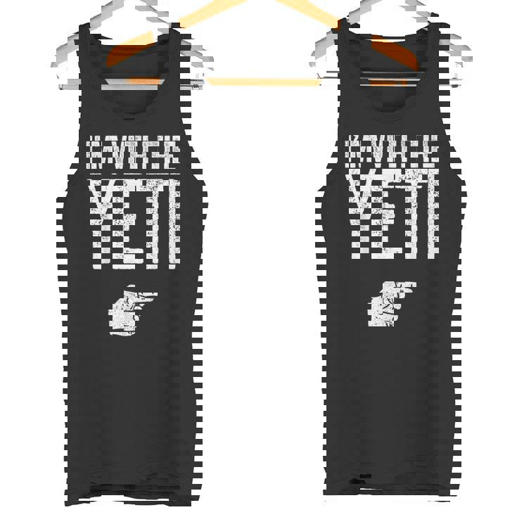 I'm With The Yeti お揃いのyetiコスチュームシャツ タンクトップ