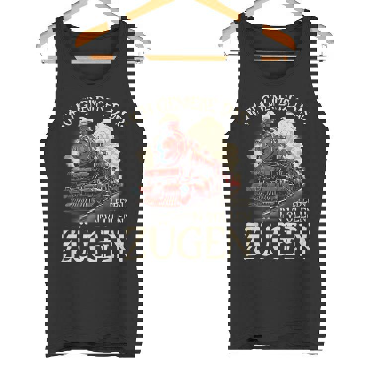 Ich Genieße Das Leben Inollen Zügen 通勤鉄道 タンクトップ