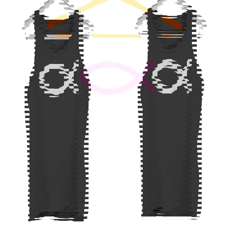 Ichty Fishymboltシャツ-クリスチャンtシャツ-イエス タンクトップ