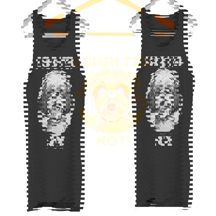 Ihih Tzu Not おもしろシーズー犬 タンクトップ