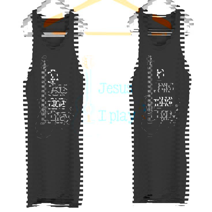 In Jesus ネームi Play ギター クリスチャン ヴィンテージギタープレーヤー タンクトップ