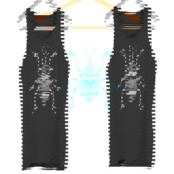 Insecto De Escarabajoerde Azul Con Gorgojo Bonito Y Realista Para Niños Camiseta sin mangas