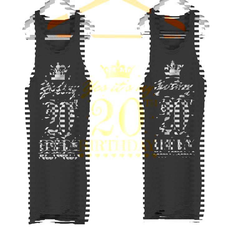 It's My 20Th Birthday Party ケーキ お祝い 楽しい20年 タンクトップ