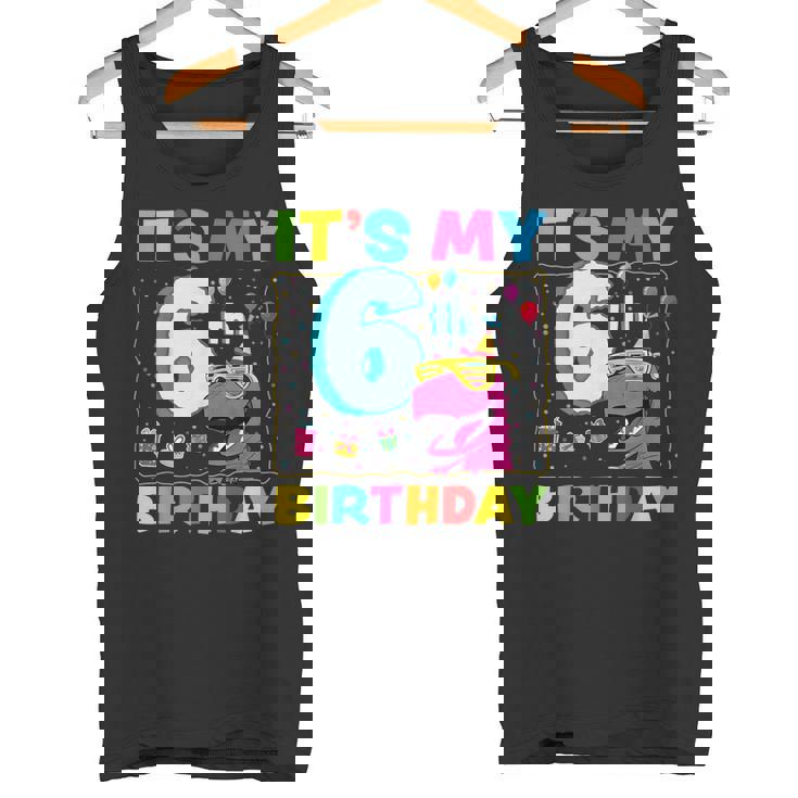 It's My 6Th Birthday Happy 6Ix Year T-Rex 恐竜 面白い タンクトップ