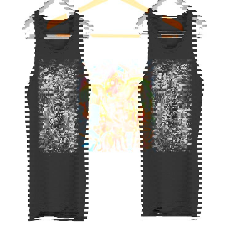 Italian Brainrot 面白い イタリアン ブレイン ロット ミーム キャラクター タンクトップ