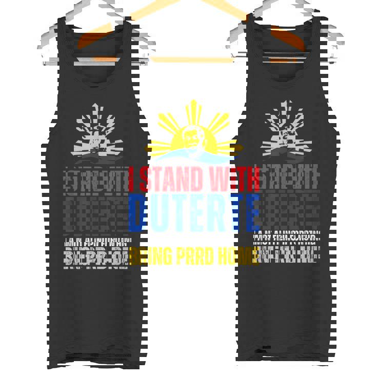 Itand With Digong Duterte Prrd Du30 フィリピン国旗 タンクトップ