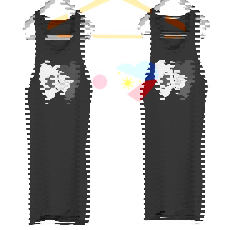 Japanese Flag Phillipinesフィリピンの遺産 フィリピンのルーツ 日本の国旗 フィリピンの国旗 タンクトップ