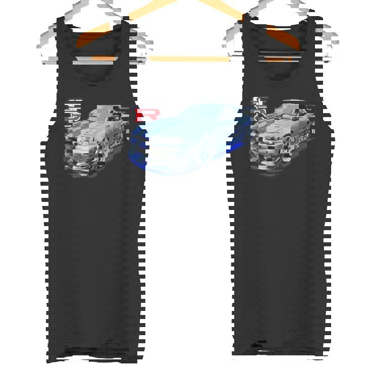 Jdm Car-Spec Kv2 シルバー Bnr34 レース タンクトップ