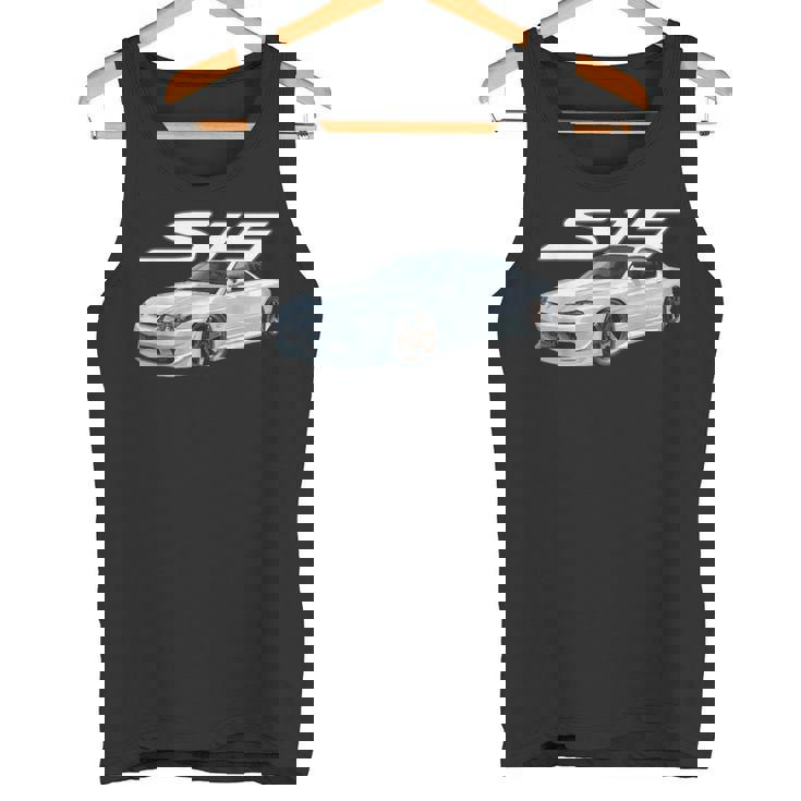 Jdm Car15ertextanced Aspen ホワイト ドリフトマシン タンクトップ