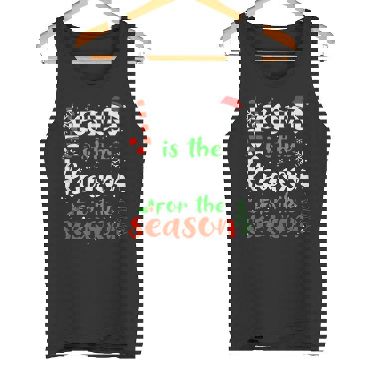 Jesus Is The Reason For Theeason クリスマス 神の信仰 タンクトップ