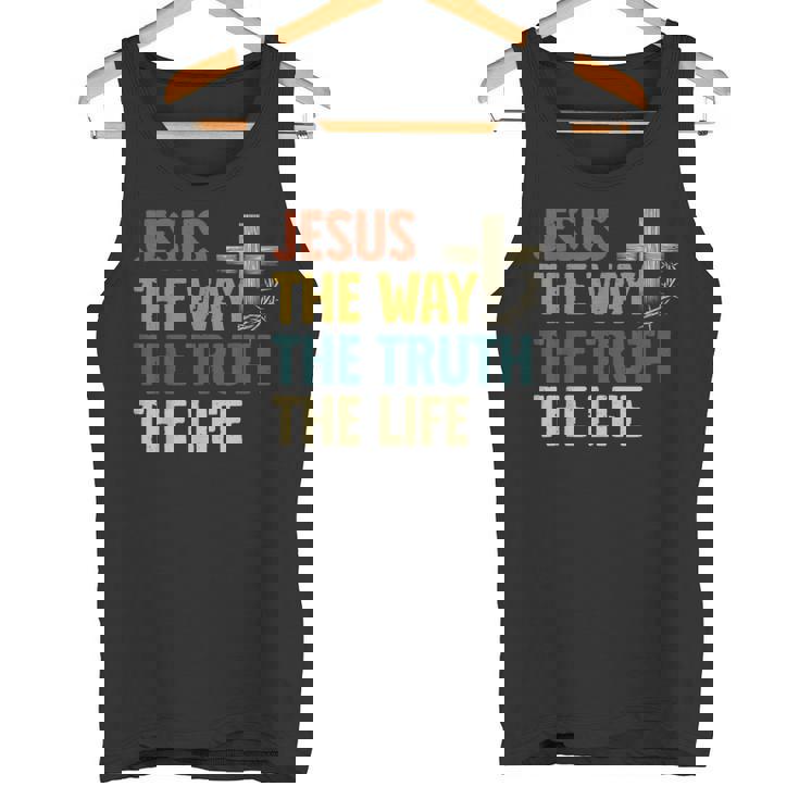 Jesus The Way The Truth The Life クリスチャン 信者 キリスト タンクトップ