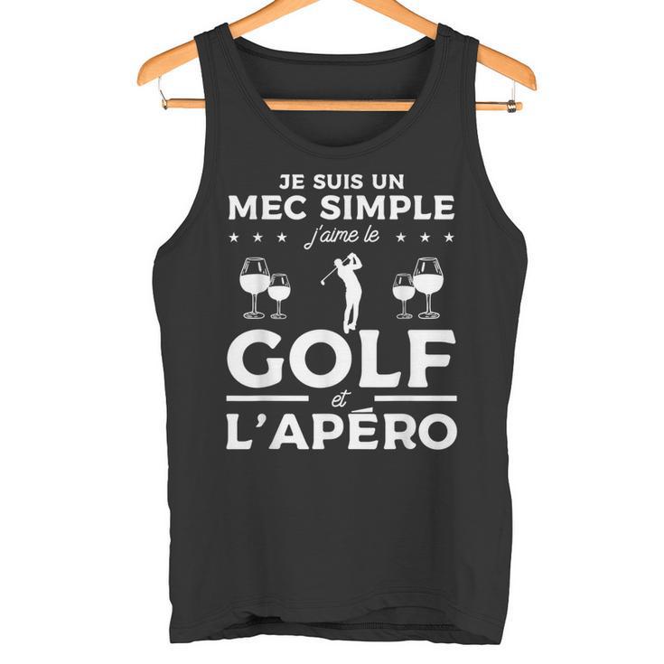 Jeuis Un Mecimple J'aime Le Golf Et L'apéro Débardeur e