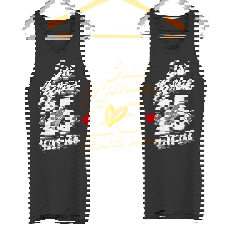 Just Married 25 Years Ago シルバーウェディング タンクトップ