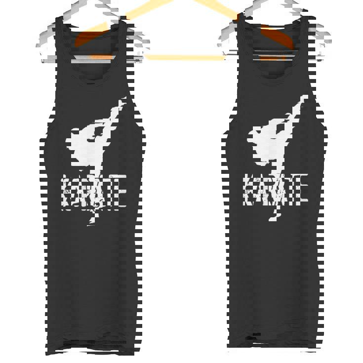 Karate Kick 空手キック松濤館、剛柔和道上地糸東極真流 タンクトップ