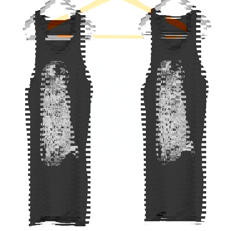 The Kiss グスタフ・クリムト クラシック アールヌーボー グラフィック Freedom タンクトップ