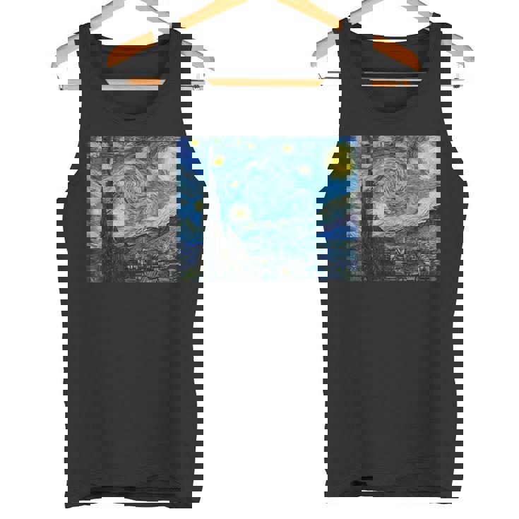 La Noche Estrellada Deincentan Gogh 1889 Pintura Famosa Camiseta sin mangas