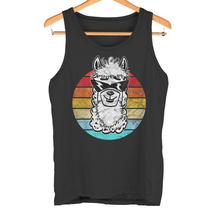 Lama Alpaca Gafas Deol Con Diseño De Alpaca Camiseta sin mangas