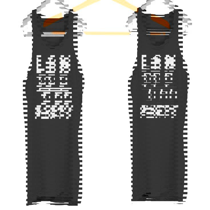 Lan Party レトロゲームtシャツ タンクトップ