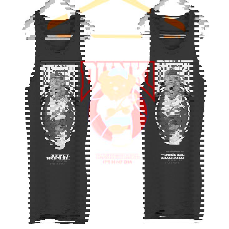 The Legend Teddy Bear Basketballlam Dunk Cool Basketball タンクトップ