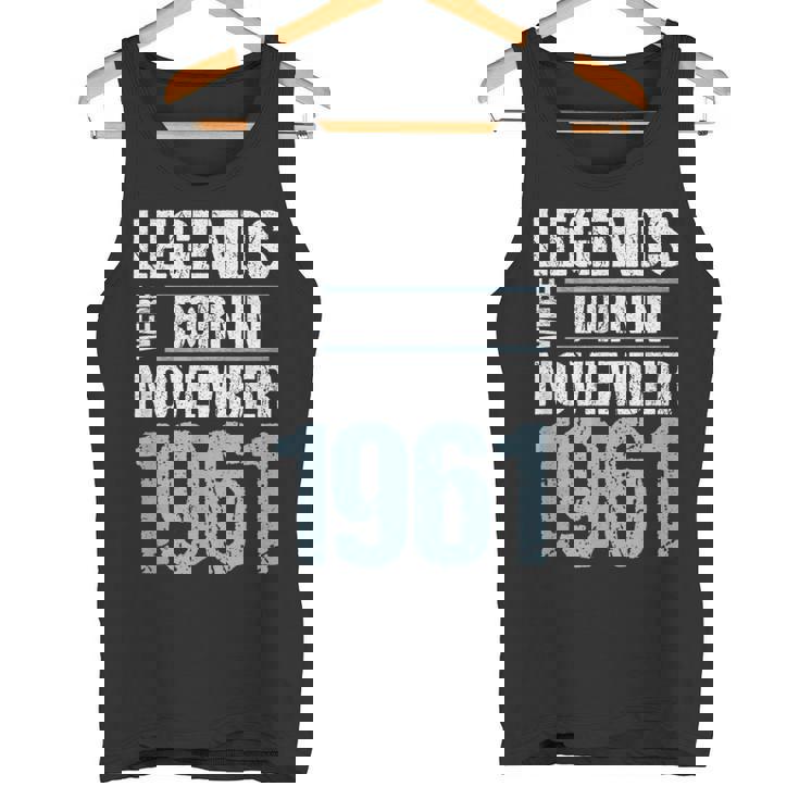 Legends Were Born In November 1961 誕生日 タンクトップ