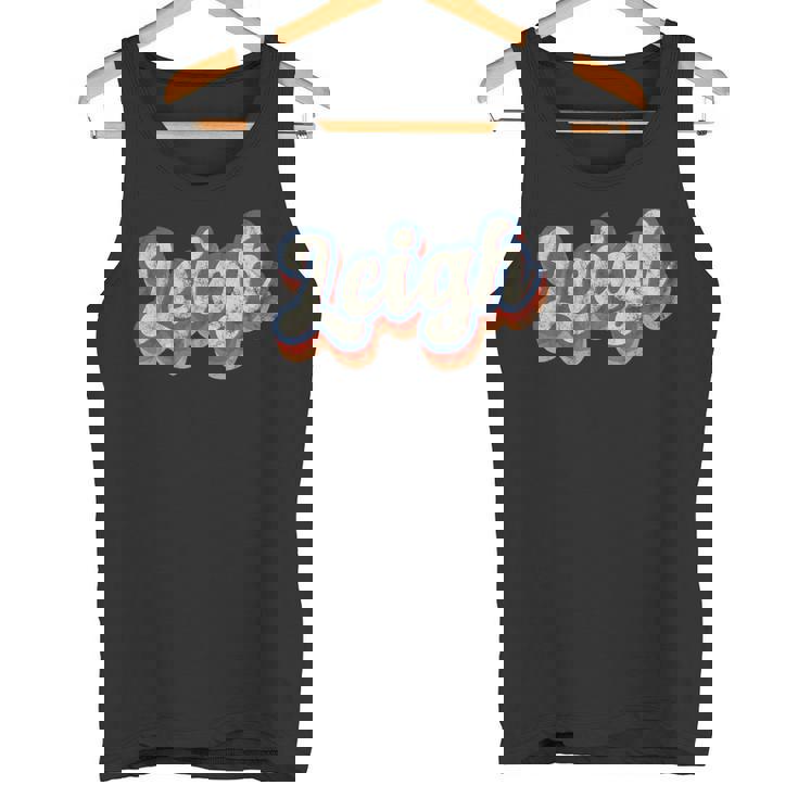 Leigh 名前入りシャツ カスタムレタリング 70年代 タンクトップ