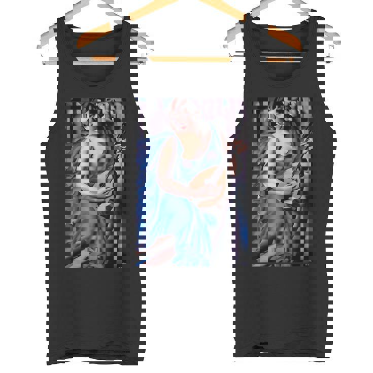 Lempickaによる音楽家の絵画。 タンクトップ