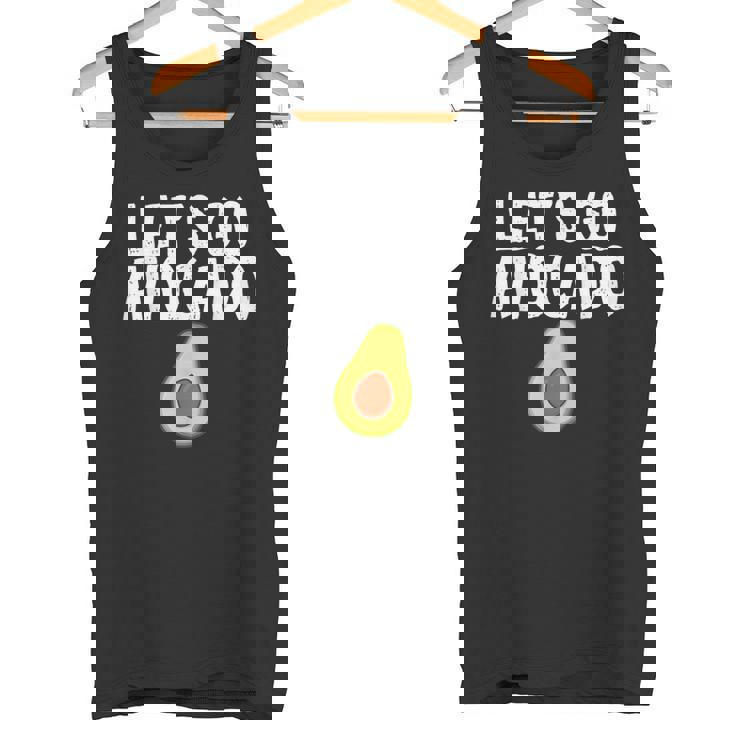 Let's Go アボカドユーモアジョーク ユニセックス アボカド中毒者 タンクトップ