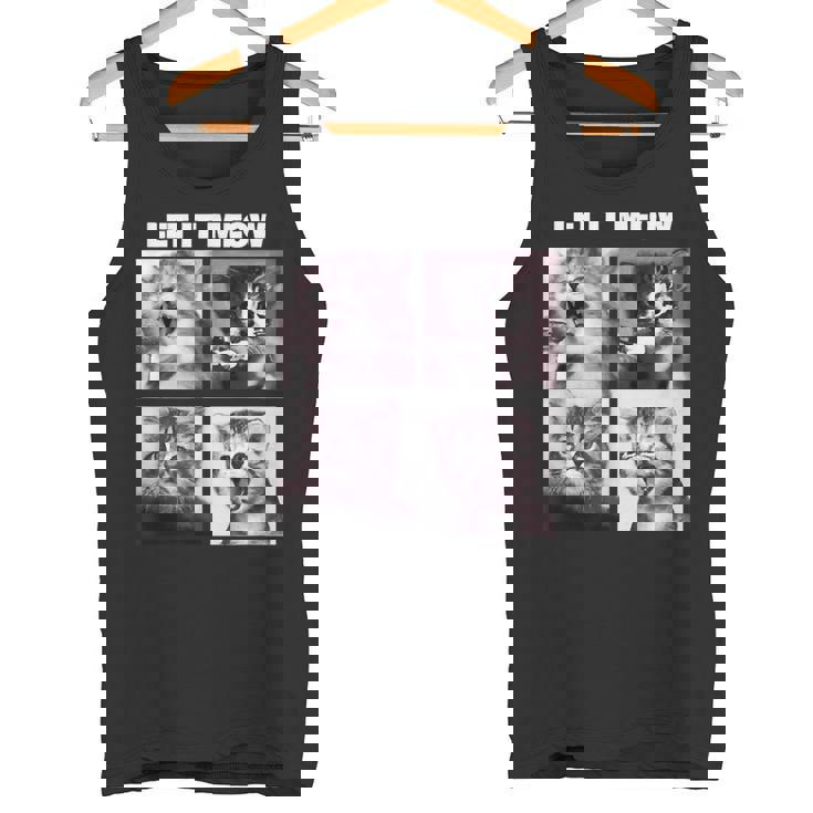 Let It Meow 面白い猫子猫の歌うギフト タンクトップ