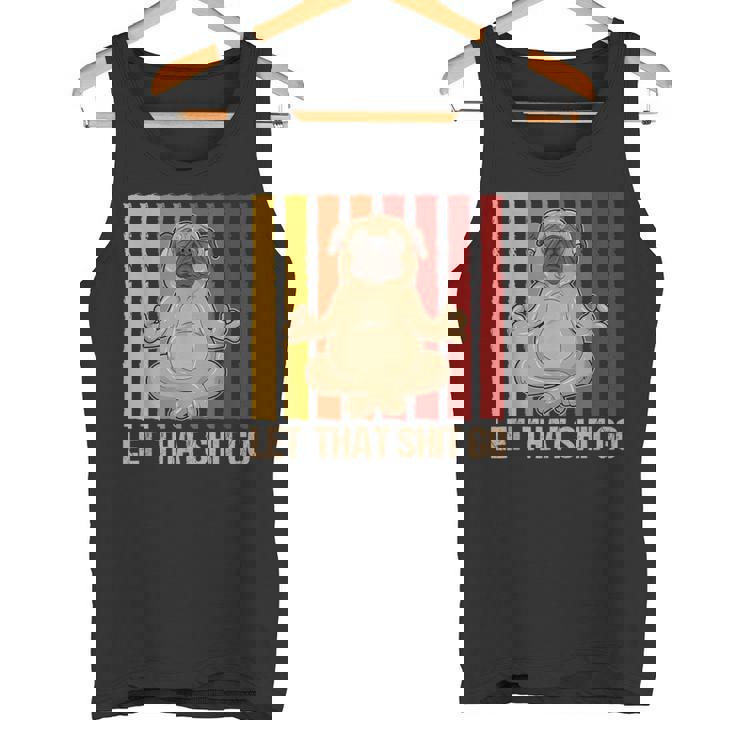 Let Thathit Go パグ ヨガ ヴィンテージデザイン タンクトップ