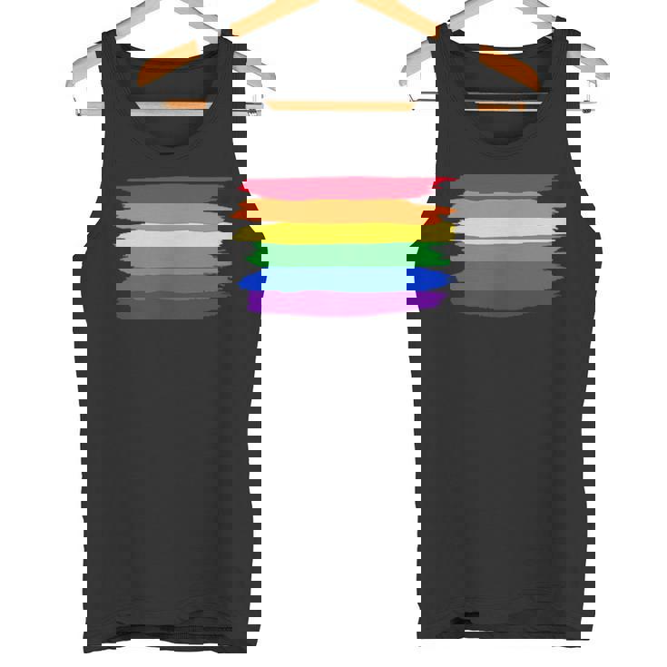 Lgbt ハートにレインボーフラッグ タンクトップ