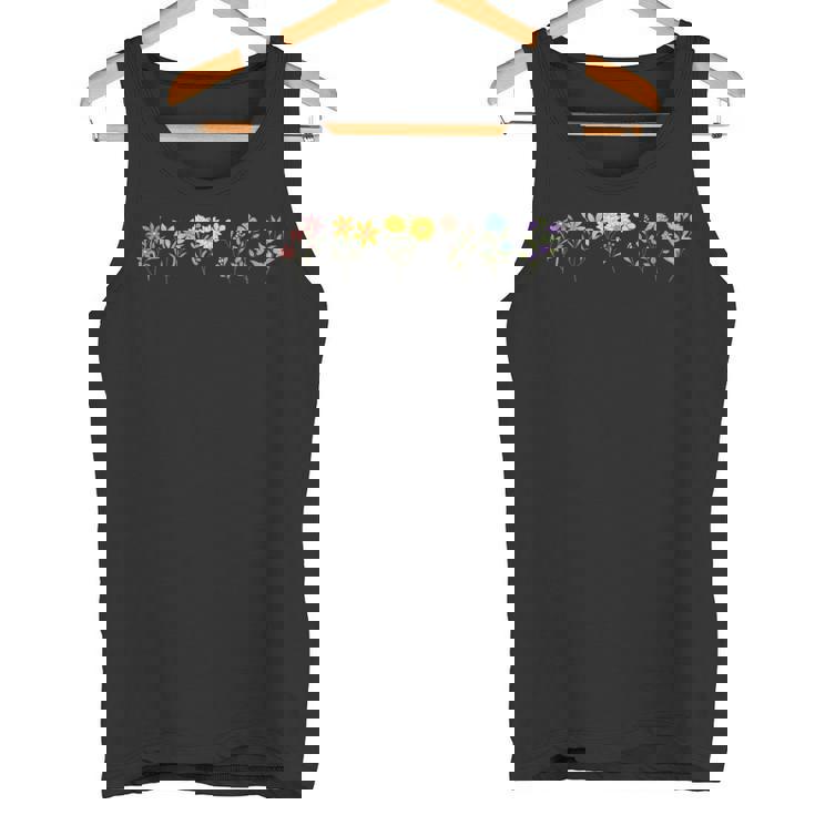 Lgbtqia プライドフラワー レインボーフラワー 植物好き タンクトップ