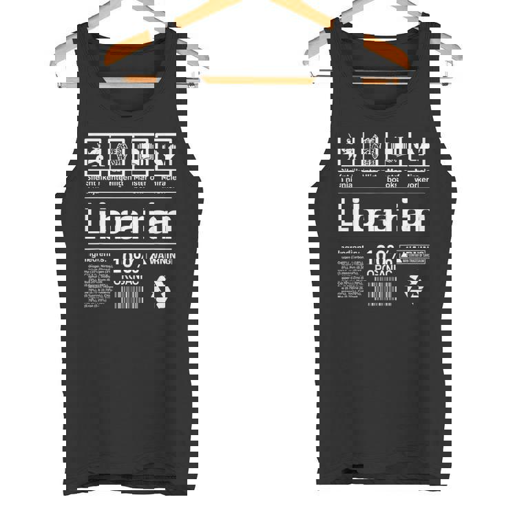 Librarian 面白い図書館ギフト タンクトップ