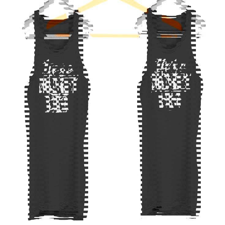 Life Is A Monkey Bike ゴリラバイク 漫画デザイン タンクトップ