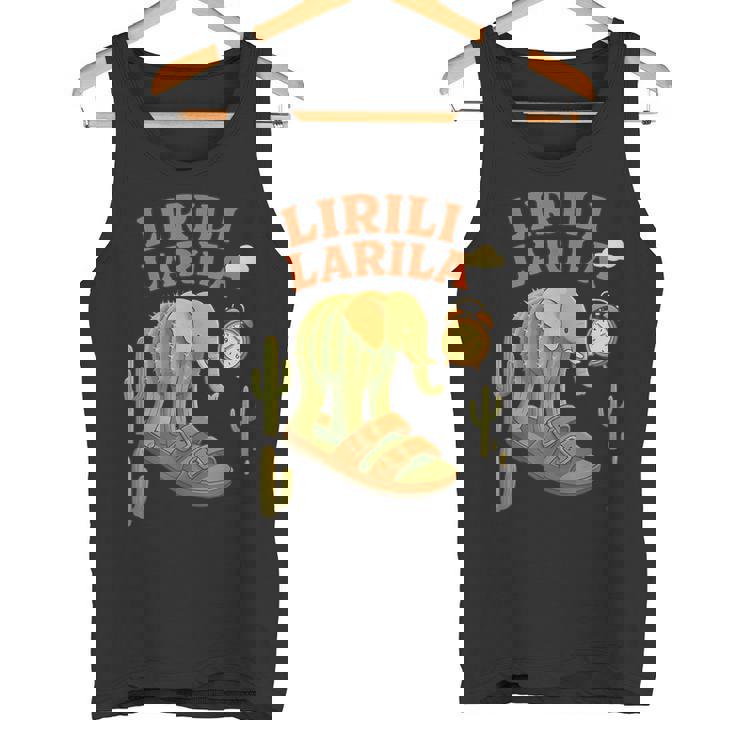 Lirili Larila イタリアのブレインロットミーム タンクトップ