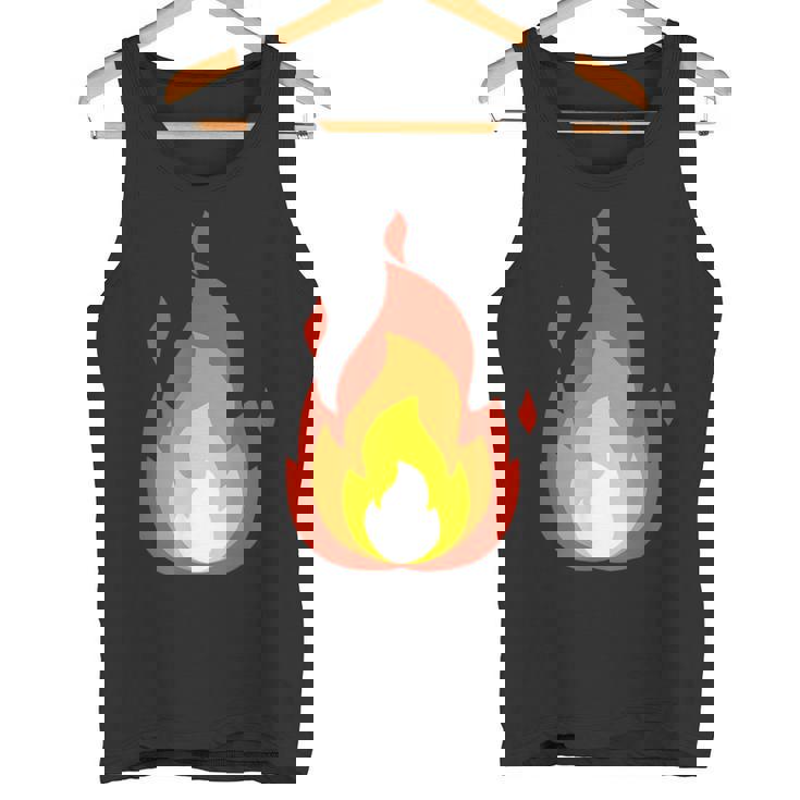 Lit Fire Flame ホットバーニングビーチパーティー タンクトップ