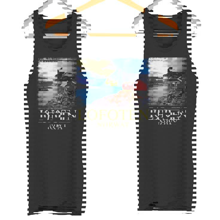 Lofoten ノルウェー キャビン ノルディック フィヨルド ベルゲン オーロラ タンクトップ