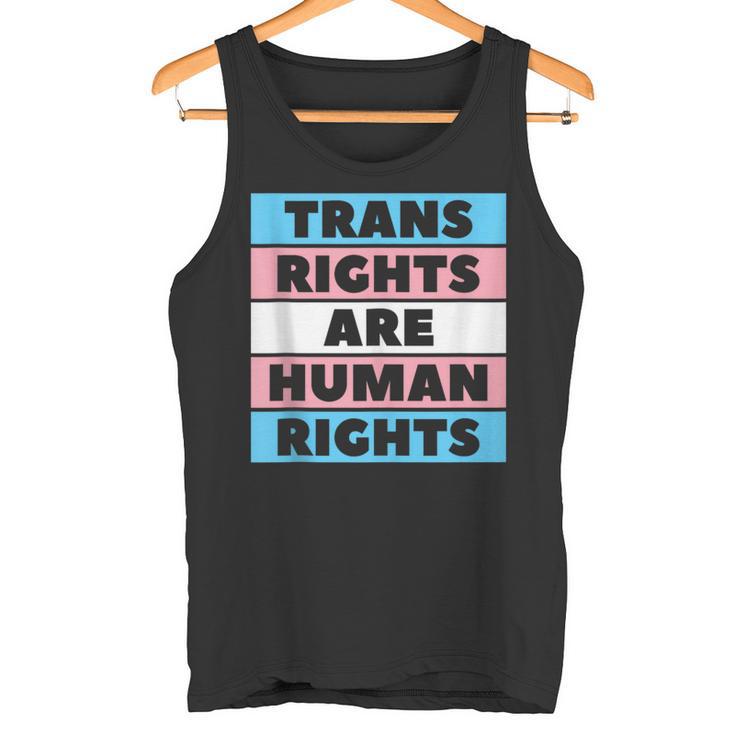 Los Derechos Transon Derechos Humanos Protegen El Orgullo De La Bandera Trans In Mangas Camiseta sin mangas