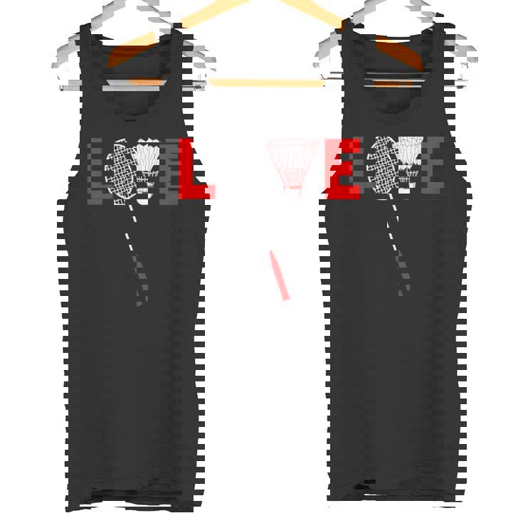 Love Badminton レトロバドミントンラバー タンクトップ