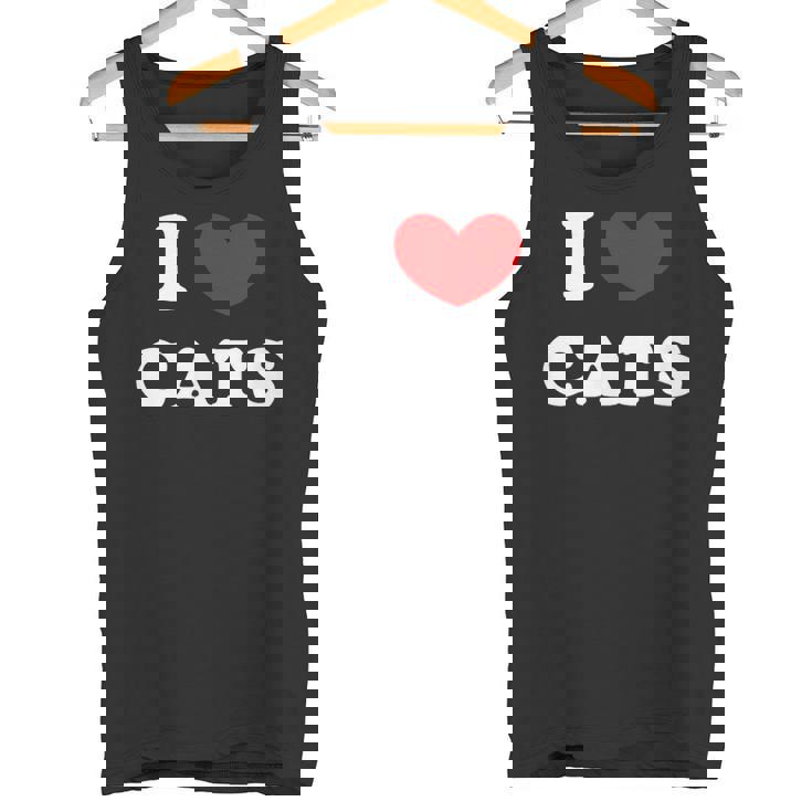 I Love Cats I Heart Cats タンクトップ