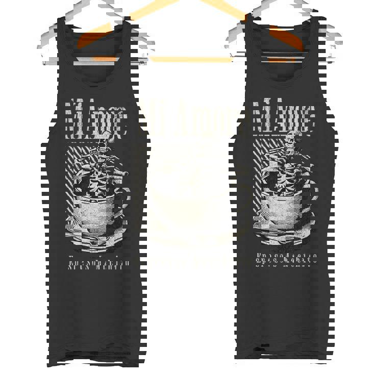 I Love Espresso Macchiato Mi Amore Caffeine Lover Camiseta sin mangas