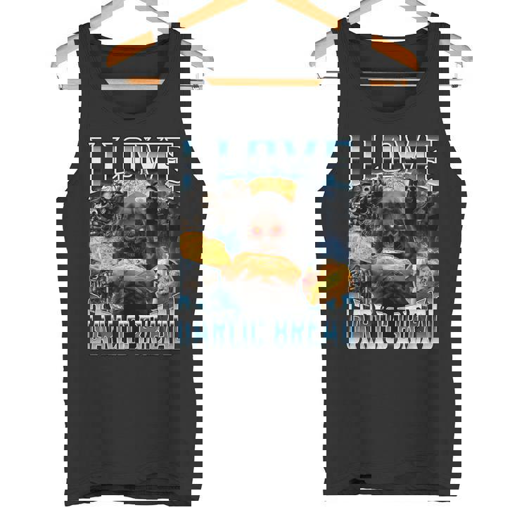 I Love Garlic Bread タンクトップ