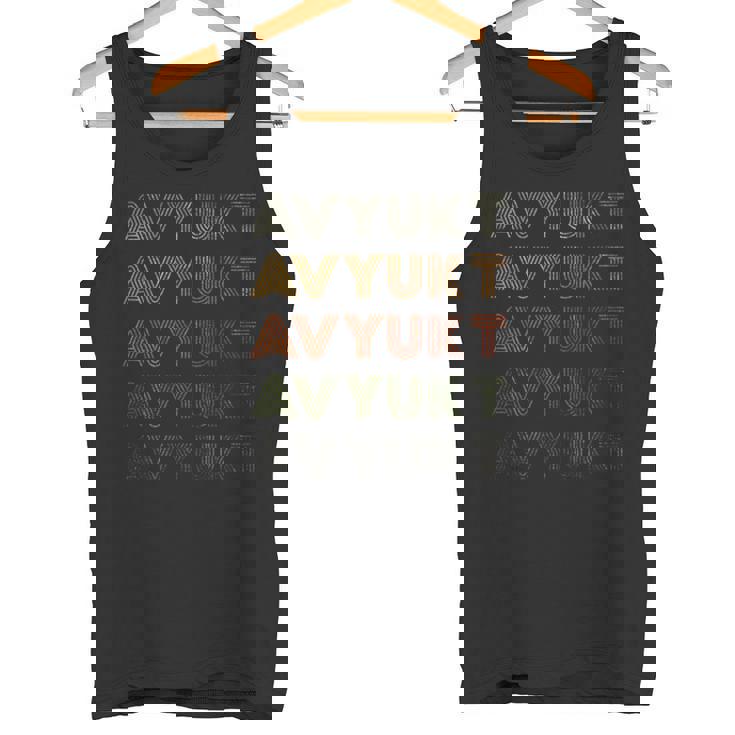 Love Heart Avyukt グランジ ビンテージスタイル ブラック アヴィュクト タンクトップ