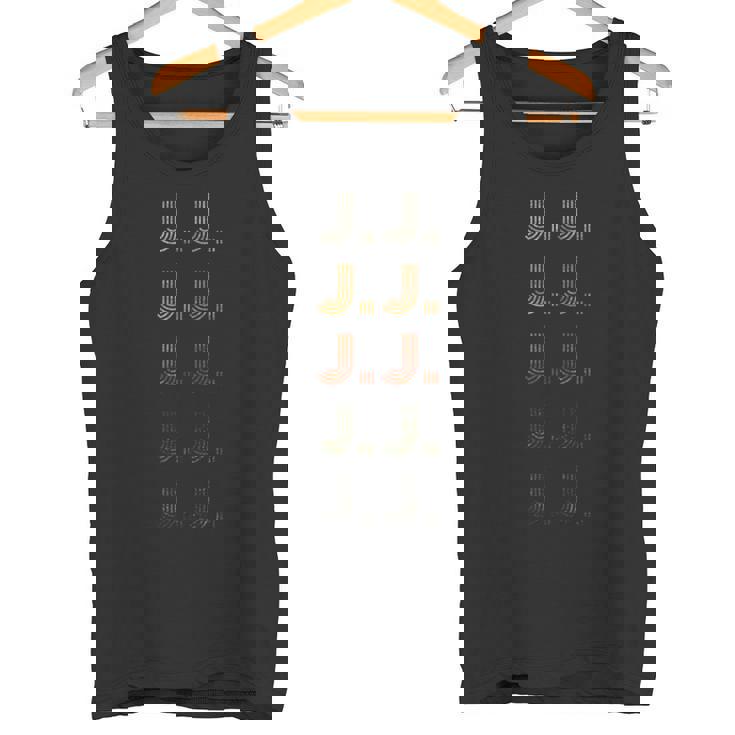 Love Heart JJ グランジ ビンテージスタイル ブラック JJ タンクトップ