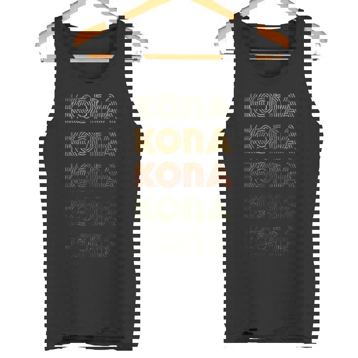Love Heart Kona グランジ ビンテージスタイル ブラック コナ タンクトップ
