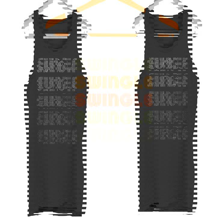 Love Heartwingle グランジ ビンテージスタイル ブラックスイングル タンクトップ