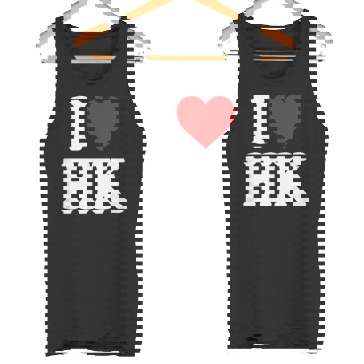 I Love Hk Heart Hong Kong タンクトップ