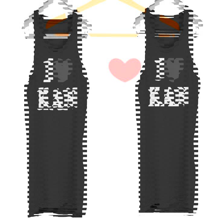 I Love Kan 私は愛する Kan タンクトップ